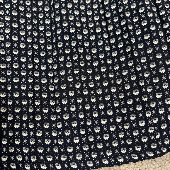 Karen Kane Dress Womens 10 Black White Artsy Bohemian Lagenlook Flowy Maxi Vtg - Picture 10 of 11